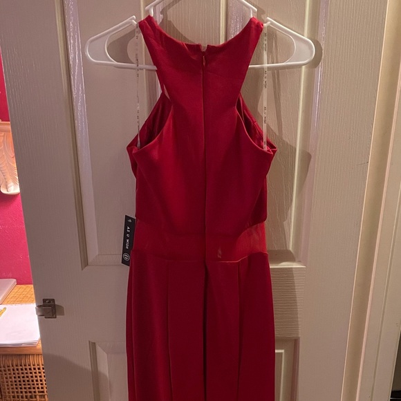 Red prom / evening gown dress size 3 - Picture 9 of 11